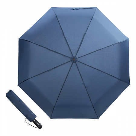 Зонт складной Baldinini 746163-OC Jumbo Classic Blue Мужской Синий Полный автомат