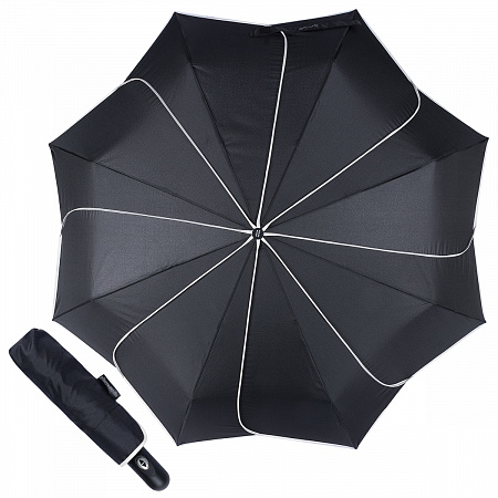 Зонт складной Pierre Cardin 82268-OC Astra Black Женский Черный Автомат, система Антиветер