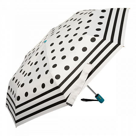Зонт складной M&amp;P C58215 Dots White Женский Черный, Белый Автомат