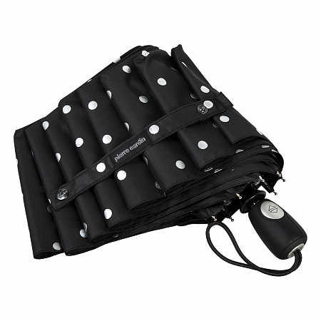 Зонт складной Pierre Cardin 82827-OC Dots Black Женский Черный, Белый Полный автомат