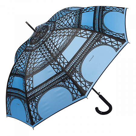 Зонт-Трость Guy De Jean 1214-LA Eiffel Blu Женский голубой Полуавтомат