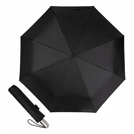 Зонт складной Pierre Cardin 85067-OC Classic Black Мужской Черный Автомат, система Антиветер