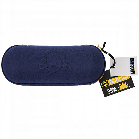 Зонт складной Moschino 8981-superminiF Laurel logo Blue Женский Синий Механический