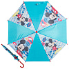 Зонт-трость Детский Disney 004 Mickey Blu Женский голубой Механика