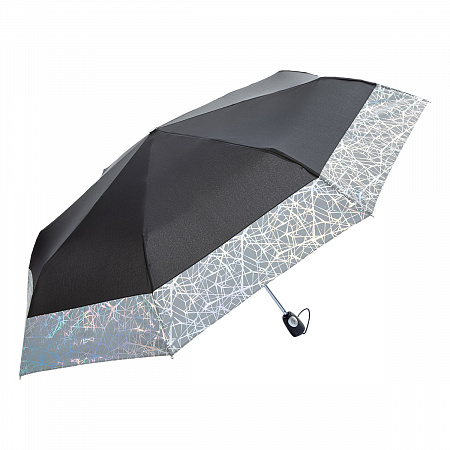 Зонт складной Pierre Cardin 82653-OC Galaxie Border Женский Черный, Серебряный Полный автомат