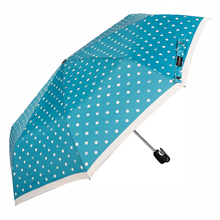 Зонт складной Pierre Cardin 82297-OC Blue Dots Crema Женский Голубой, Бежевый Полный автомат