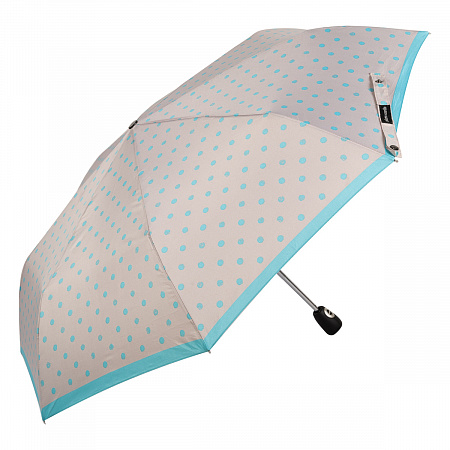 Зонт складной Pierre Cardin 82297-OC Grеy Dots Blue Женский Серый, Голубой Автомат, система Антиветер
