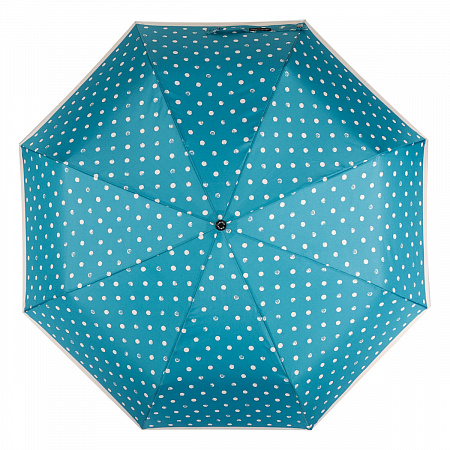 Зонт складной Pierre Cardin 82297-OC Blue Dots Crema Женский Голубой, Бежевый Полный автомат
