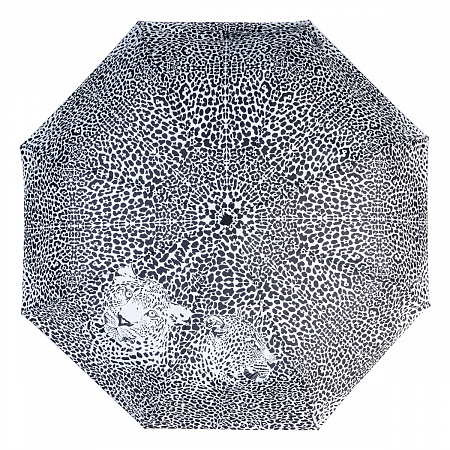 Зонт складной Baldinini 48-OC Leo Black/White   