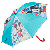 Зонт-трость Детский Disney 004 Mickey Blu Женский голубой Механика