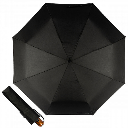 Зонт складной Pierre Cardin 83267-OC Demi Black Мужской Черный Автомат