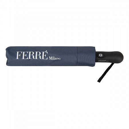Зонт складной Ferre 3016-OC Logo Classic Blue Мужской Синий Полный автомат