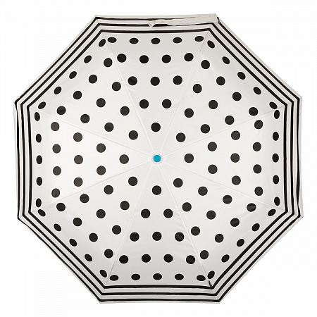 Зонт складной M&amp;P C58215 Dots White Женский Черный, Белый Автомат