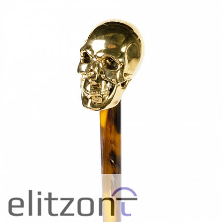 Ложка для обуви Pasotti Capo Череп Gold Moro