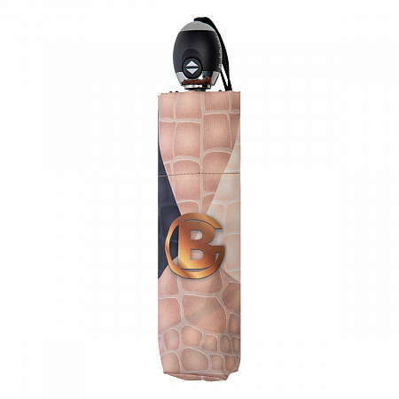 Зонт складной Baldinini 48-OC Snake Logo Beige Женский Бежевый Полный автомат