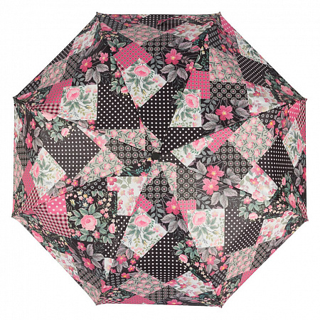 Зонт складной Baldinini 50-OC Patchwork Женский Черный Автомат