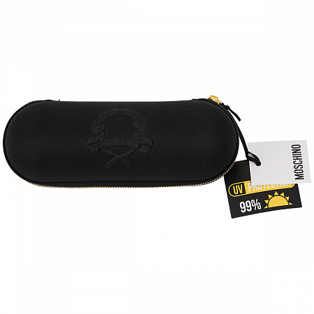 Зонт складной Moschino 8981-superminiA Laurel logo Black Женский Черный Механический