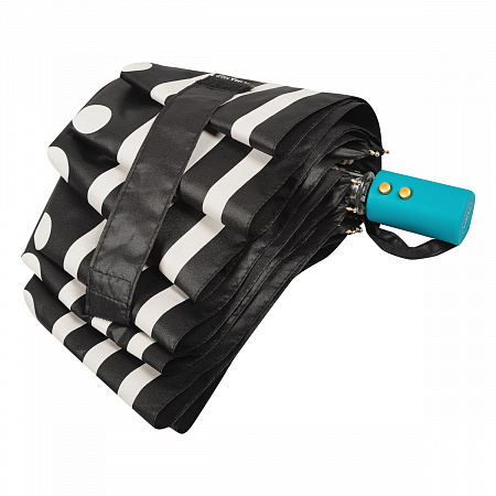Зонт складной M&amp;P C58215 Dots Black Женский Черный, Белый Автомат