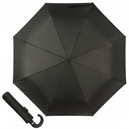 Зонт складной Pierre Cardin 84967-OC Primeur Black Мужской Черный Автомат