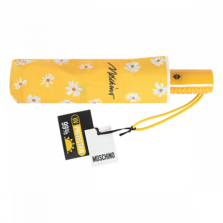 Зонт складной Moschino 9049-OCU Daisies Yellow Женский Желтый, Белый Автомат, система Антиветер