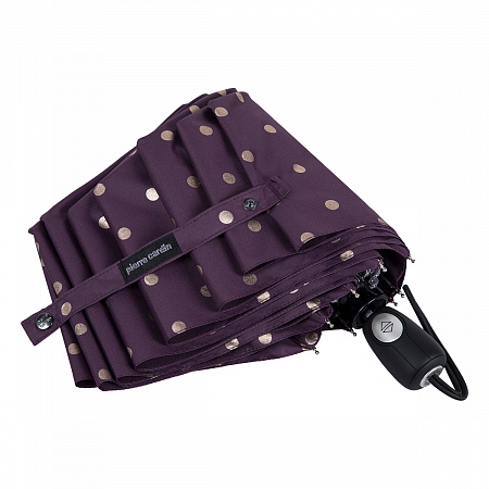 Зонт складной Pierre Cardin 82830-OC Dots Dark Lilac Женский Фиолетовый Полный автомат