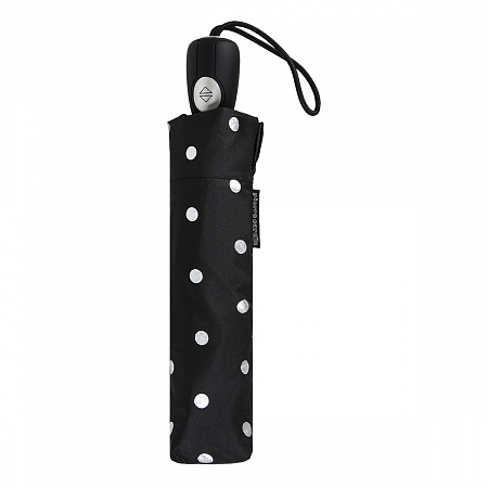 Зонт складной Pierre Cardin 82827-OC Dots Black Женский Черный, Белый Полный автомат