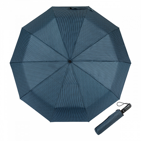 Зонт складной Ferre 688-OC Stripes Blu New Мужской Синий Автомат, система Антиветер