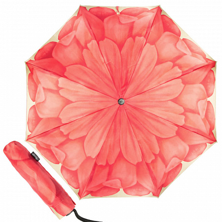 Зонт складной Pasotti Mini Georgin Coral Женский Коралловый Автомат