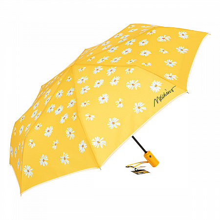 Зонт складной Moschino 9049-OCU Daisies Yellow Женский Желтый, Белый Автомат, система Антиветер