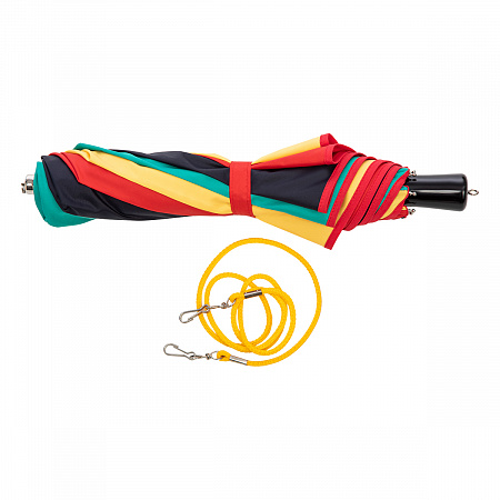 Зонт складной Guy De Jean 185204-AU Stripes Colore Женский Разноцветный Полуавтомат