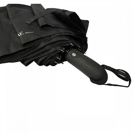 Зонт складной Ferre 3014-OC Classic Black Мужской Черный Автомат