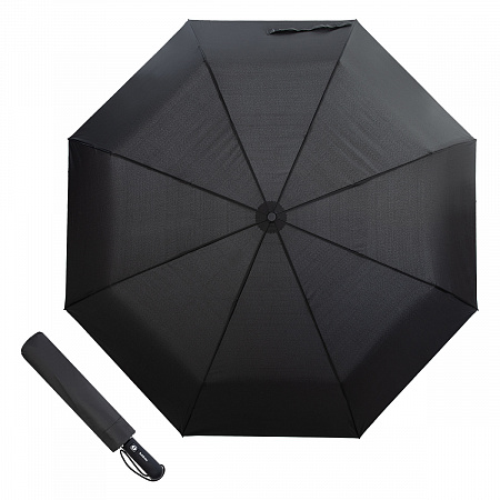 Зонт складной Baldinini 746163-OC Jumbo Classic Black Мужской Черный Полный автомат